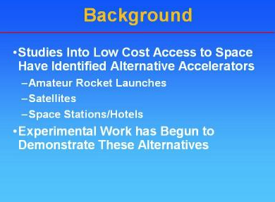 alt-accel.com | Space Access ’99 Briefing on Alternative Accelerators alt-accel.com | Space Access ’99 Briefing on Alternative Accelerators